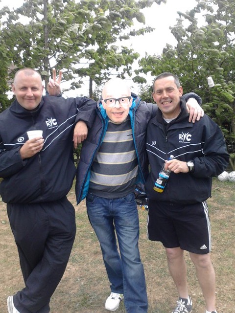 Phil and Iain the 14s coach on tournament